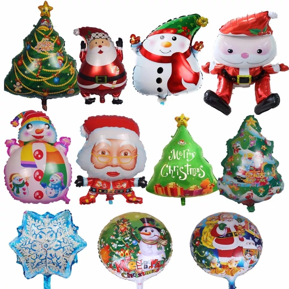 laristerus79  BALON FOIL SANTA balon pohon natal santa claus sinterklas merry christmas jumbo B016