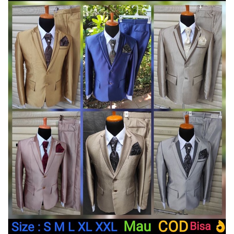 1 stel jas bahan semi woll S M L XL XXL Jas pria formal jas wedding jas blazer jas murah jas blazer jas manten jas pengantin jas slim fit jas modern jas jas kantor jas wusuda jas manten jad wedding