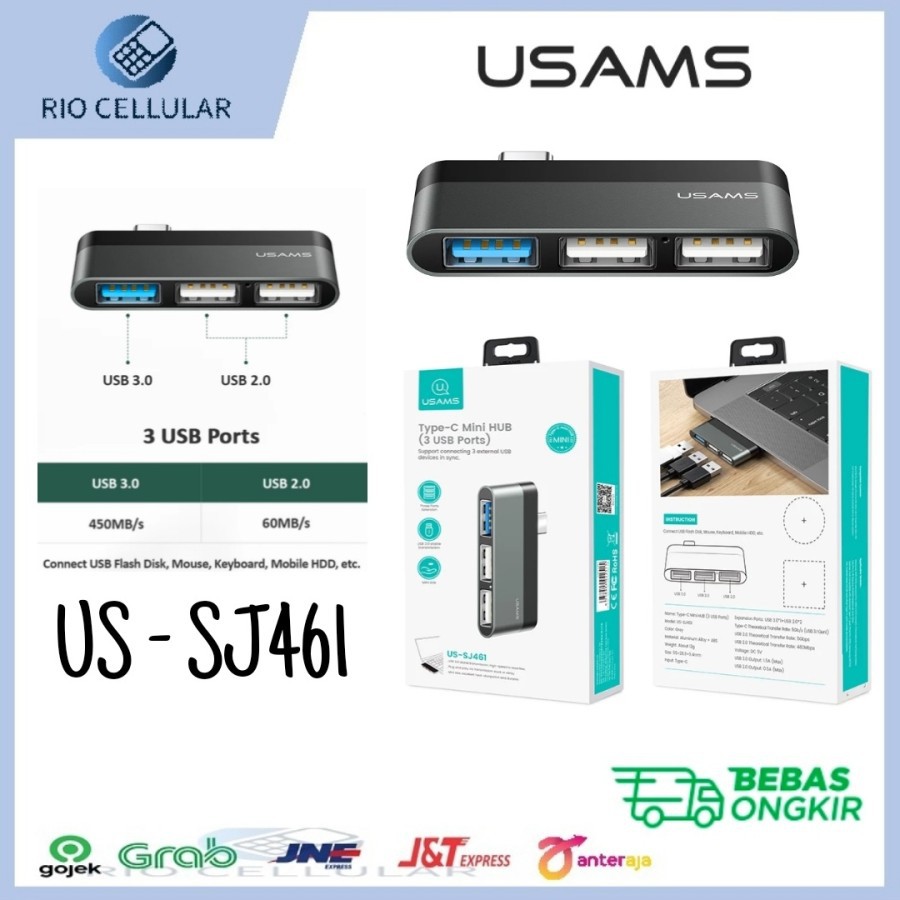 OTG iPad Pro , Galaxy USB Type C To USB 3 Port Output 3.0 Usams Sj461