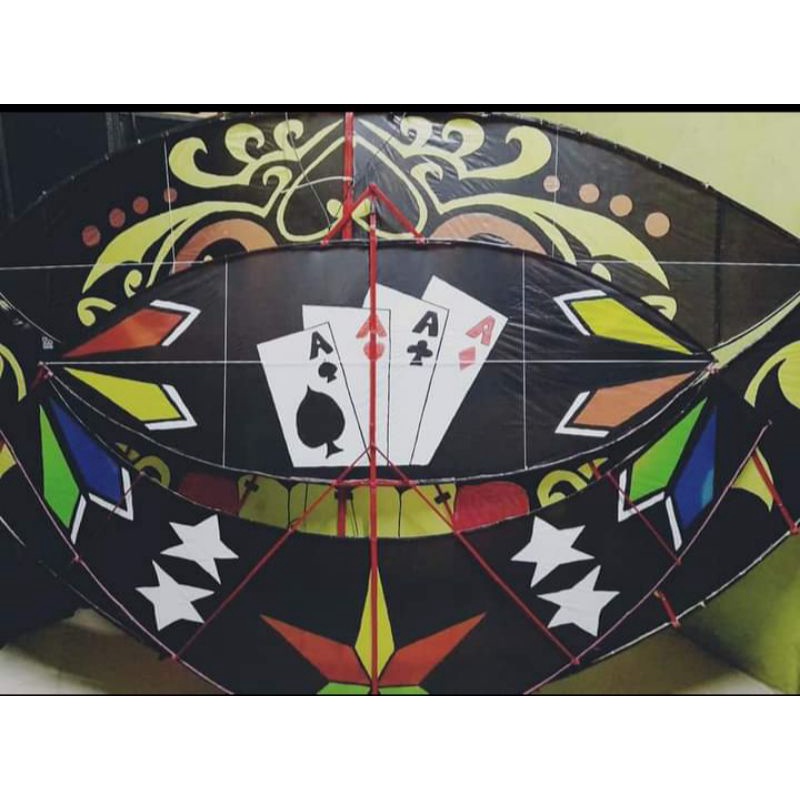 SAMPUL PLASTIK MOTIF LAYANGAN DARI PLASTIK( hanya plastik motif saja)