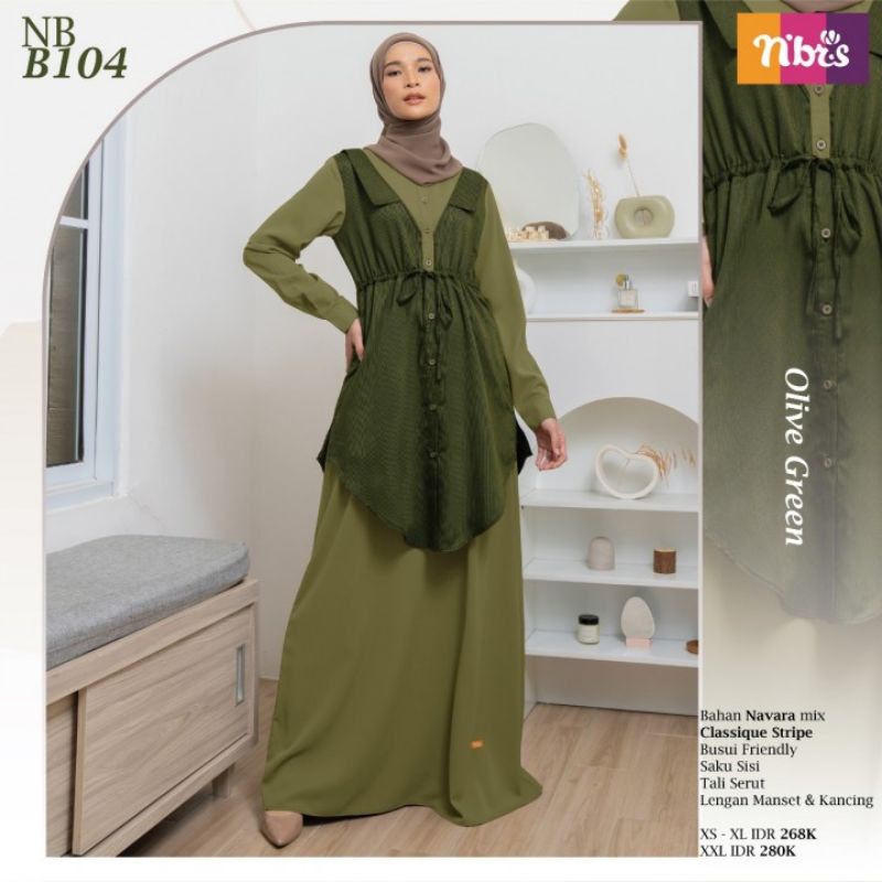 NIBRAS NB B014 • GAMIS ELEGAN NIBRAS TERBARU