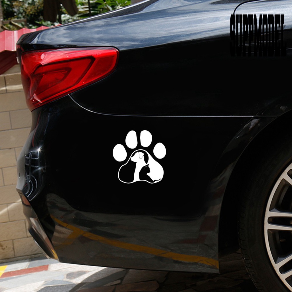 Stiker Motif Anjing Dan Kucing Dapat Dilepas Untuk Dekorasi Mobil Van