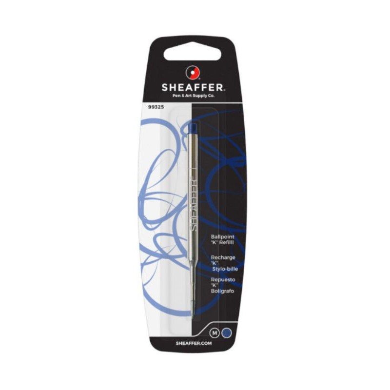 

Sheaffer® Ballpoint Refill "K" Style - Blue Medium - Blister Card
