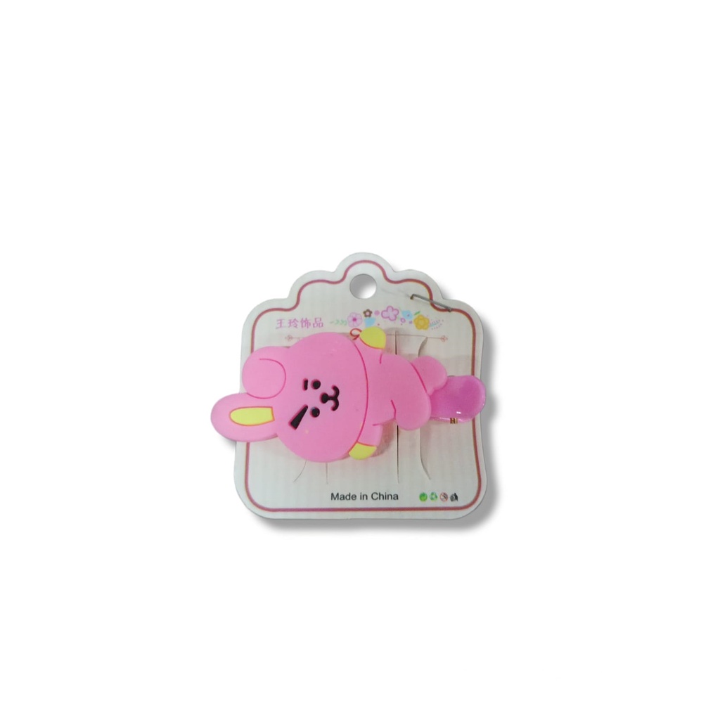 1PCS JEPIT RAMBUT ANAK SILICON KARAKTER LUCU BTS BT21-CHOOKY