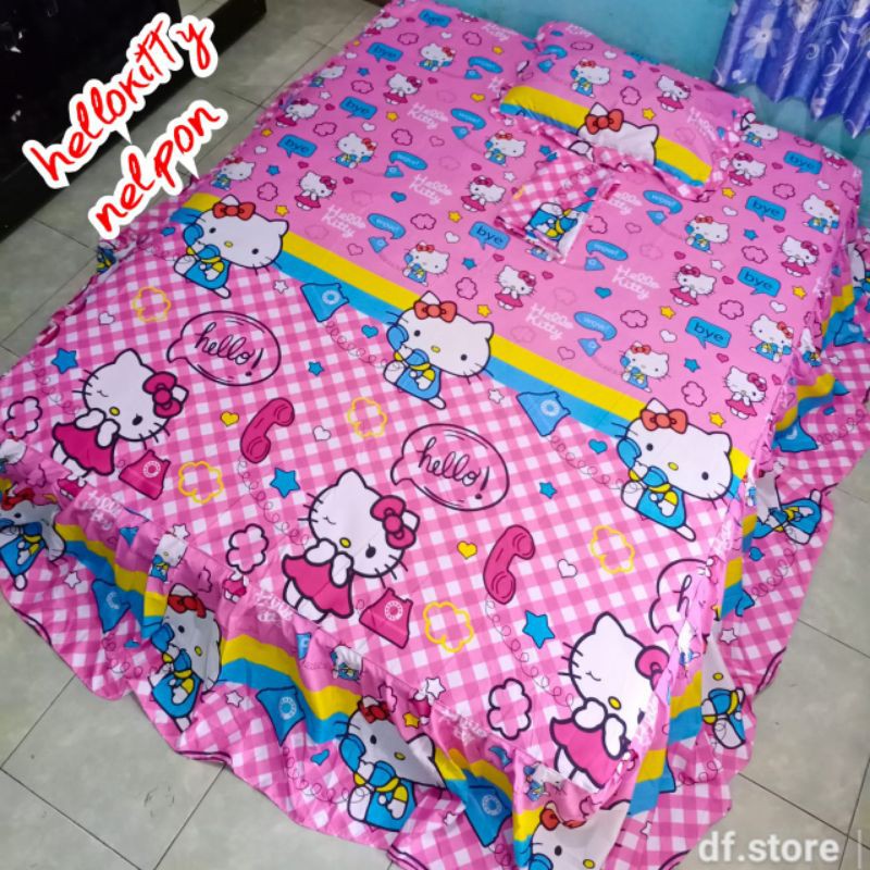sprei rumbai motif karakter 160 x 200