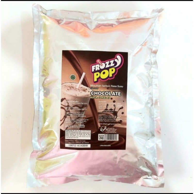 

Bubuk Minuman /Powder Drink Rasa Chocolate Cokelat 1Kg Merk Frozzy Pop