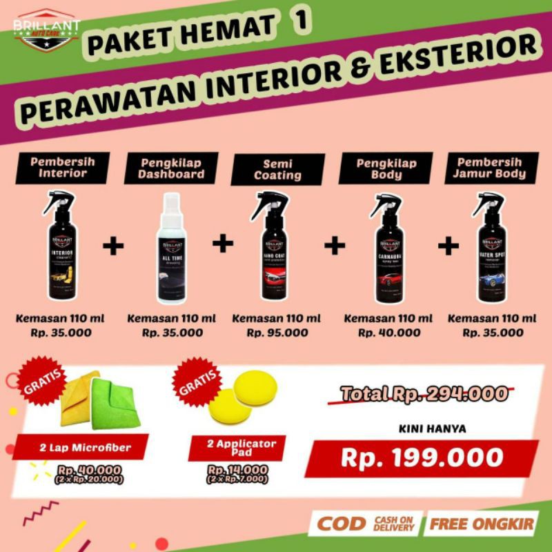 PAKET HEMAT PERAWATAN INTERIOR &amp; EKSTERIOR