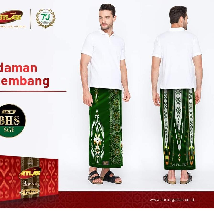 ◌ Grosir sarung atlas idaman kembang - MGM ☼