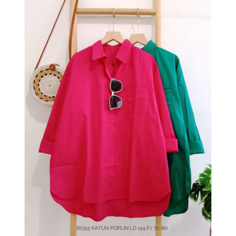 Blus katun polos import
