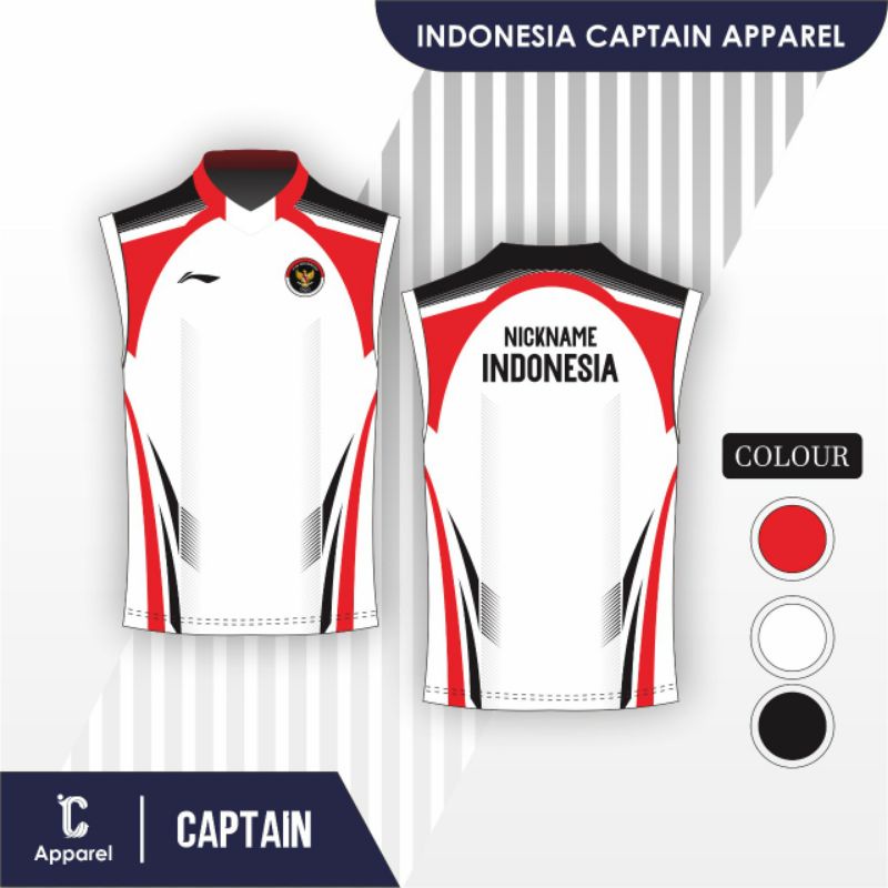 KAOS SINGLET JERSEY BADMINTON JUARA OLIMPIADE JAPAN KEREN FULPRINT PREMIUM