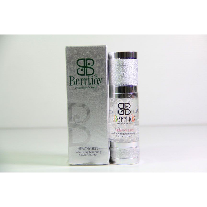 Berrijoy Whitening Serum Essence Silver 30 ml Tendering Caviar Extract Serum Pemutih Wajah