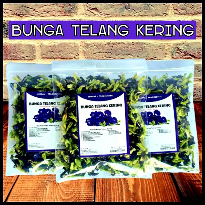 bunga telang kering 100gr