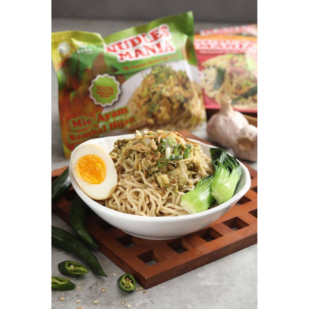 

MIE AYAM KERING SAMBAL HIJAU ( PREMIUM QUALITY )