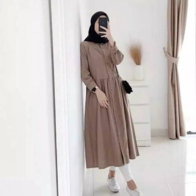 Tunik dzuvia atasan wanita fashion muslim