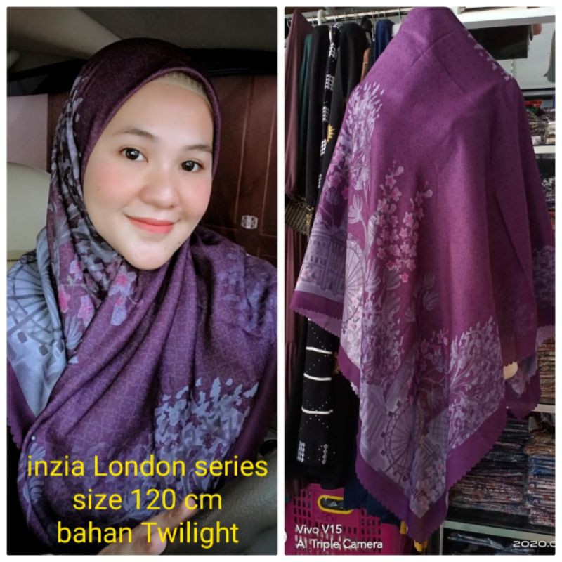 HIJAB SEGIEMPAT INZIA SCRAF NEW