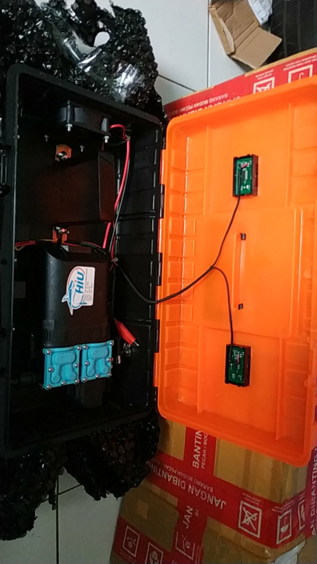 Paket Pompa Box Dualpump V4 Dual Potensio & Voltmeter - Tanpa Baterai