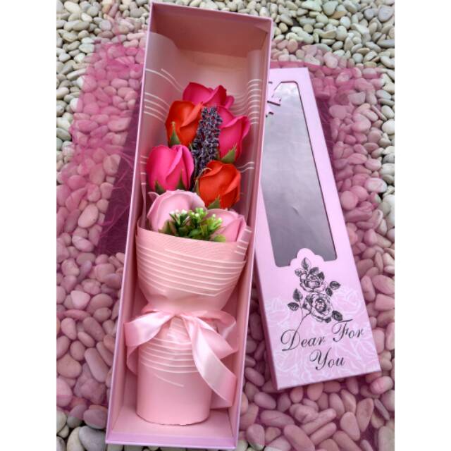 

Kado-Hadiah-Hampers-Bucket-Bunga-Ultah-Anniversary-HariIbu - - 7 Flower Bucket in Box