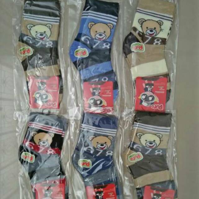 Kaos kaki anak paud,tk/kaos kaki motif/kaos kaki anak cowok
