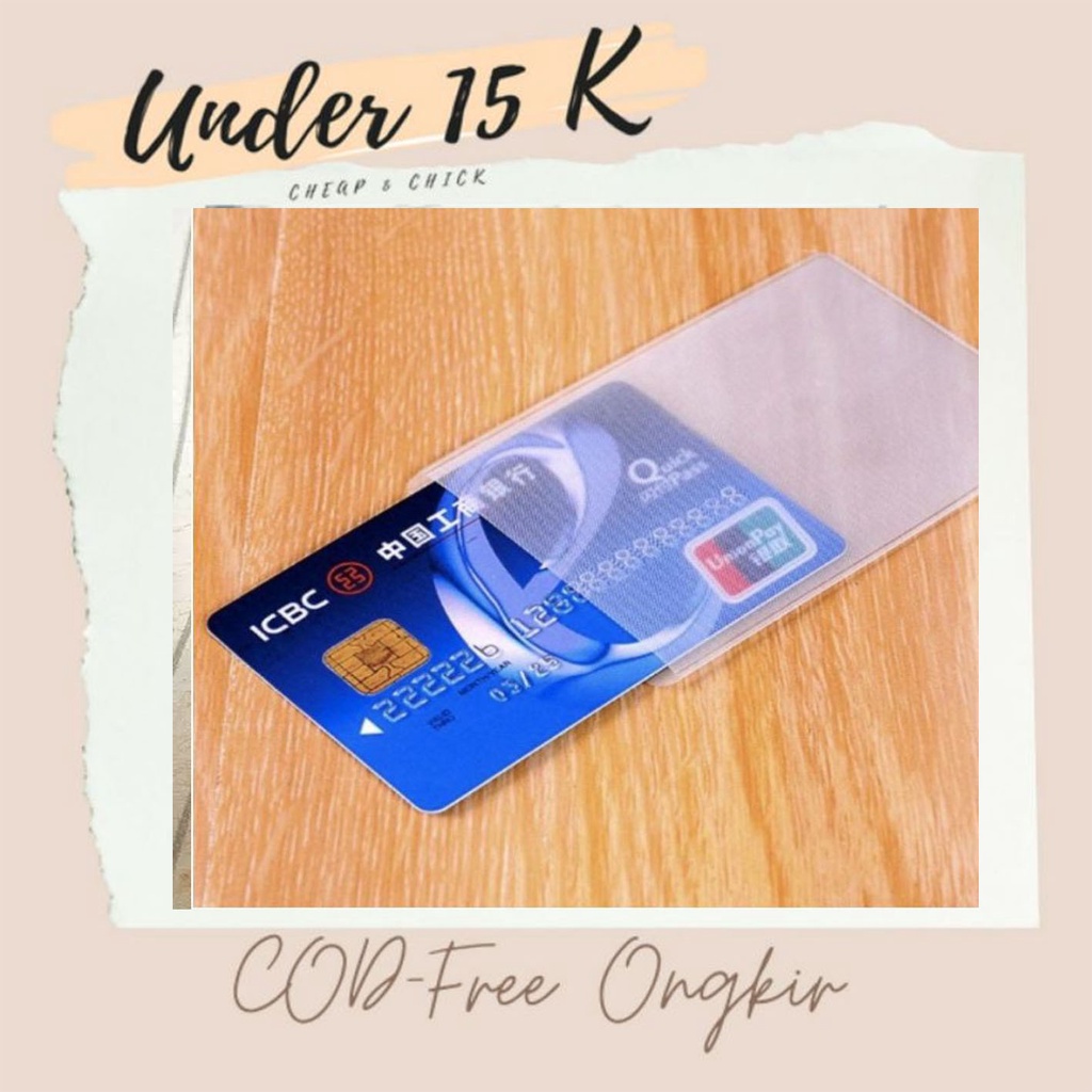 

Plastik Cover Pelindung Kartu ATM -- AC 321 -- SIM / KTP Kartu Nama / Sampul Cover Card / Kartu Kredit / E Toll UNDER 15 K