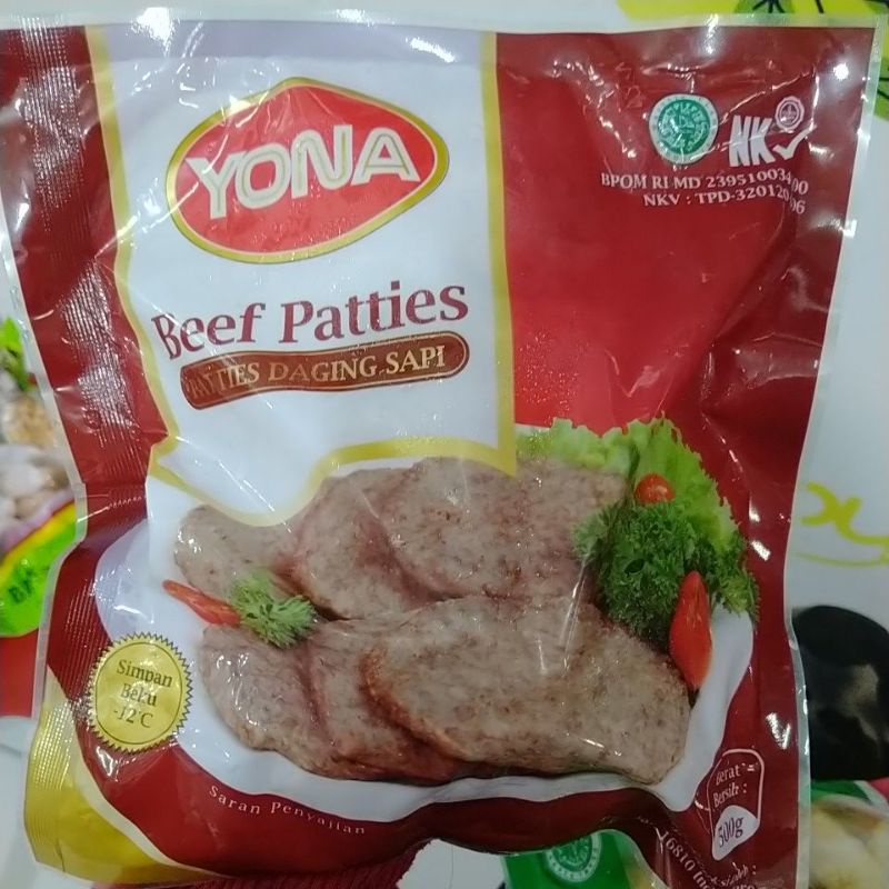 

YONA BEEF PATTIES 500GR