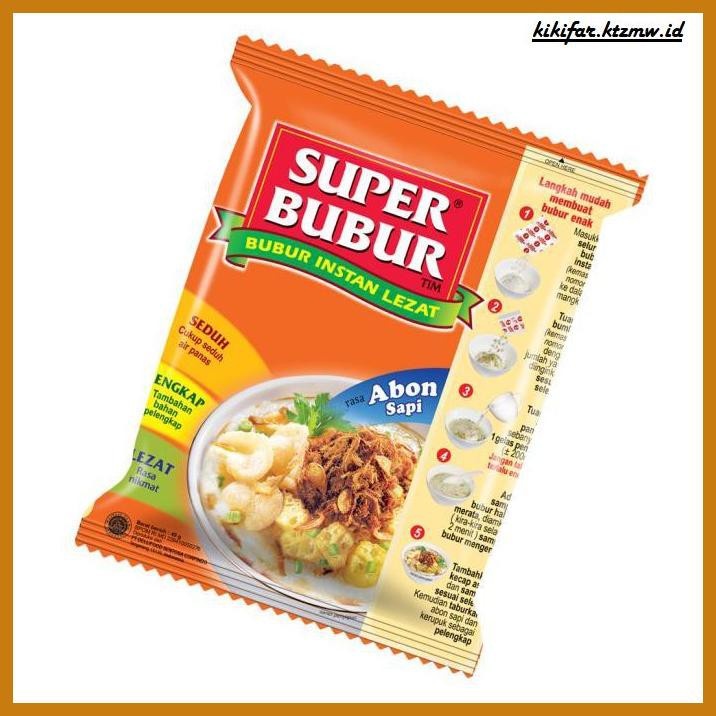 

ANEKA-BERAS- SUPER BUBUR ABON SAPI SINGLE 45 GR -BERAS-SEHAT.