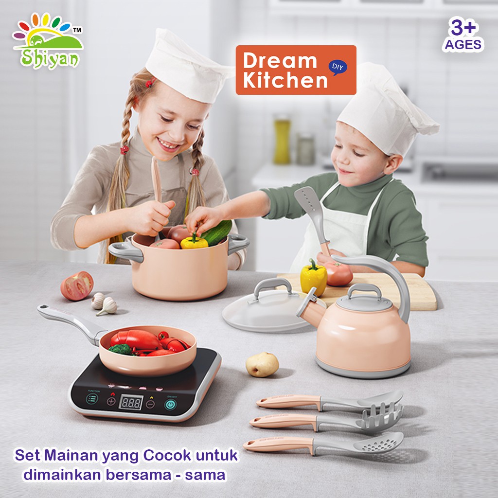 [Shiyan] dream kitchen set toys / mainan masak masakan / mainan dapur anak anak SNI