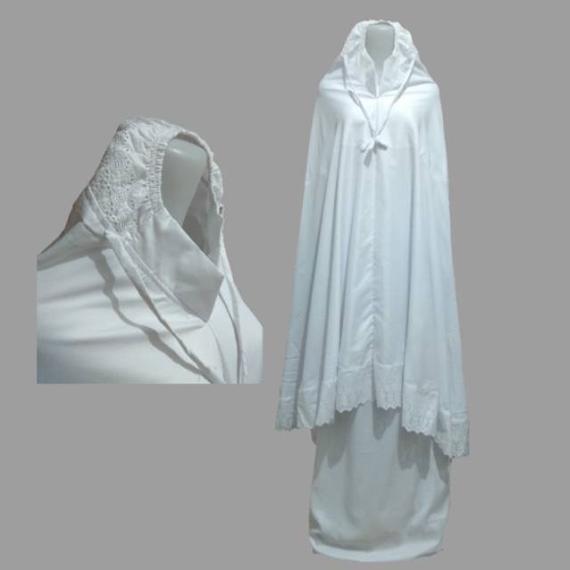 Mukena Khadijah Bordir Putih