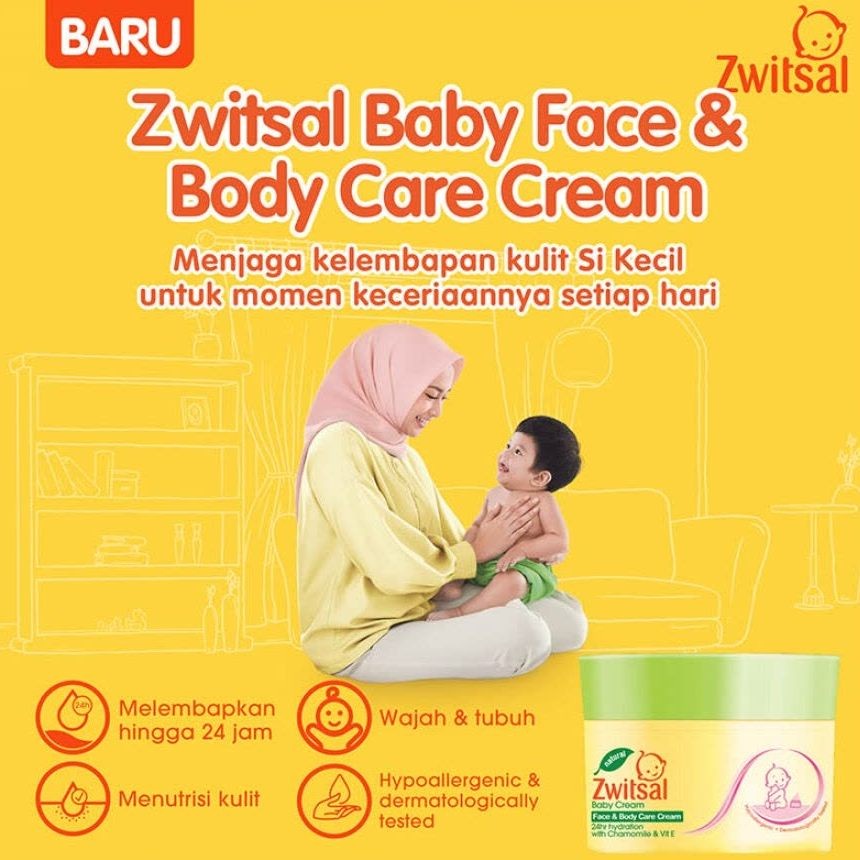 Zwitsal / My Baby Face &amp; Body Care Cream 50 gr 50gr - Krim Perawatan Bayi