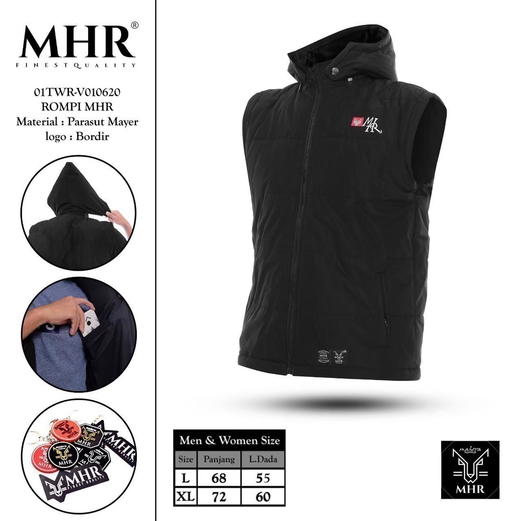 MHR Rompi Parasut Pria Rompi Waterproof Pria