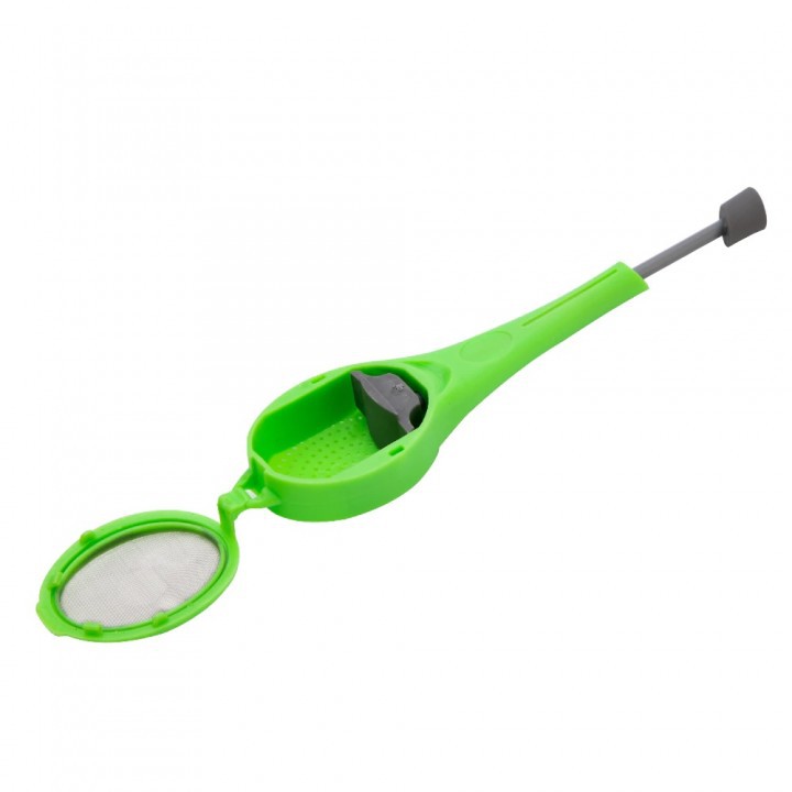 Tea Infuser Spoon with Built-in Plunger Reusable for Tea Bag or Coffee