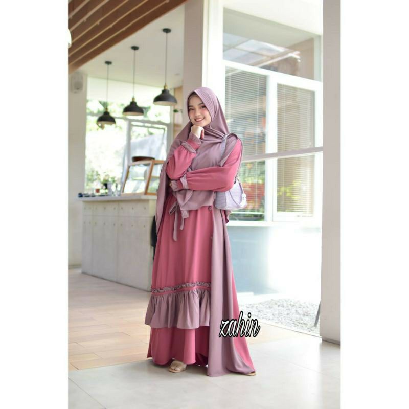 gamis ayunda set syari zahin