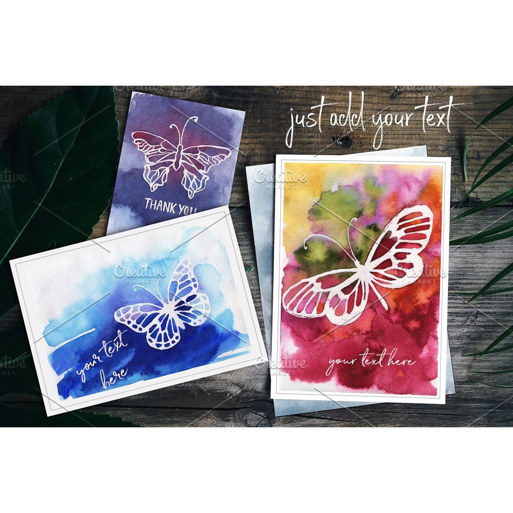 Butterflies Watercolor Set - JPEG Ultra HD