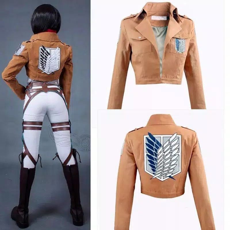 JACKET JAKET ATTACK ON TITAN SHINGEKI NO KYOJIN AOT SNK ARMIN MIKASA LEVI EREN ANIME READY STOCK