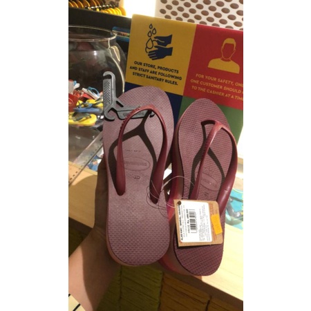 Havaianas high fashion maroon sz 37