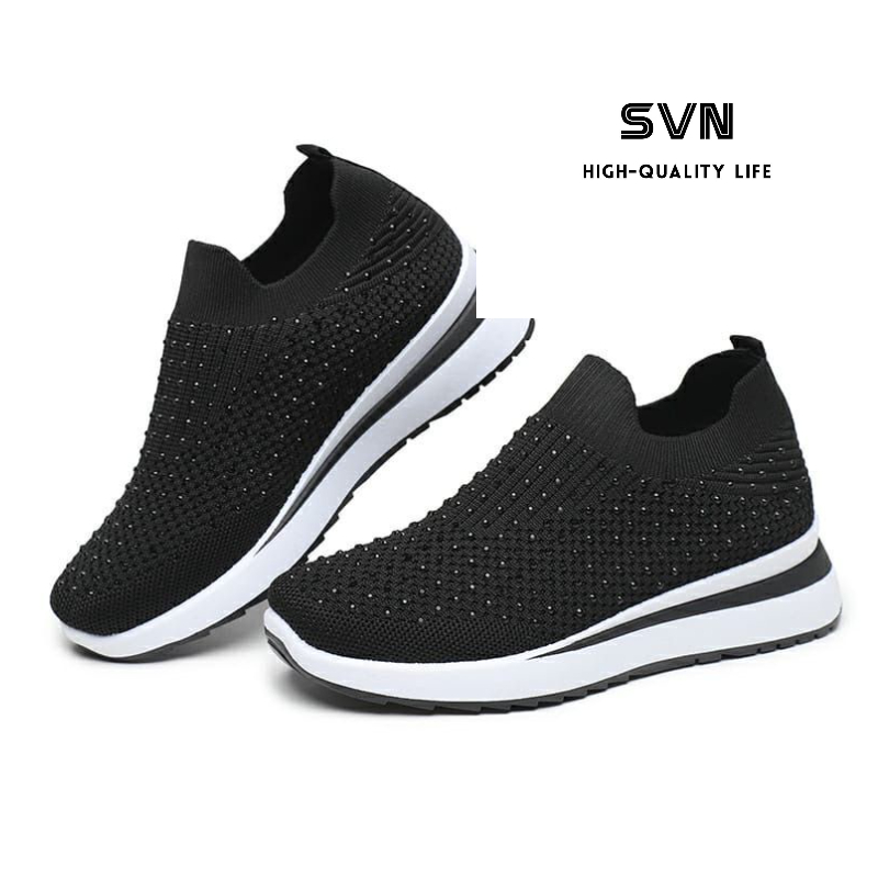 [GROSIR][COD] SEVEN_DAY SEPATU SLIP ON BAHAN RAJUT SEPATU WANITA IMPORT MURAH FASHION FZ-A66