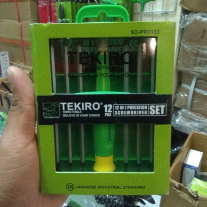 Tekiro obeng presisi set 12 in 1