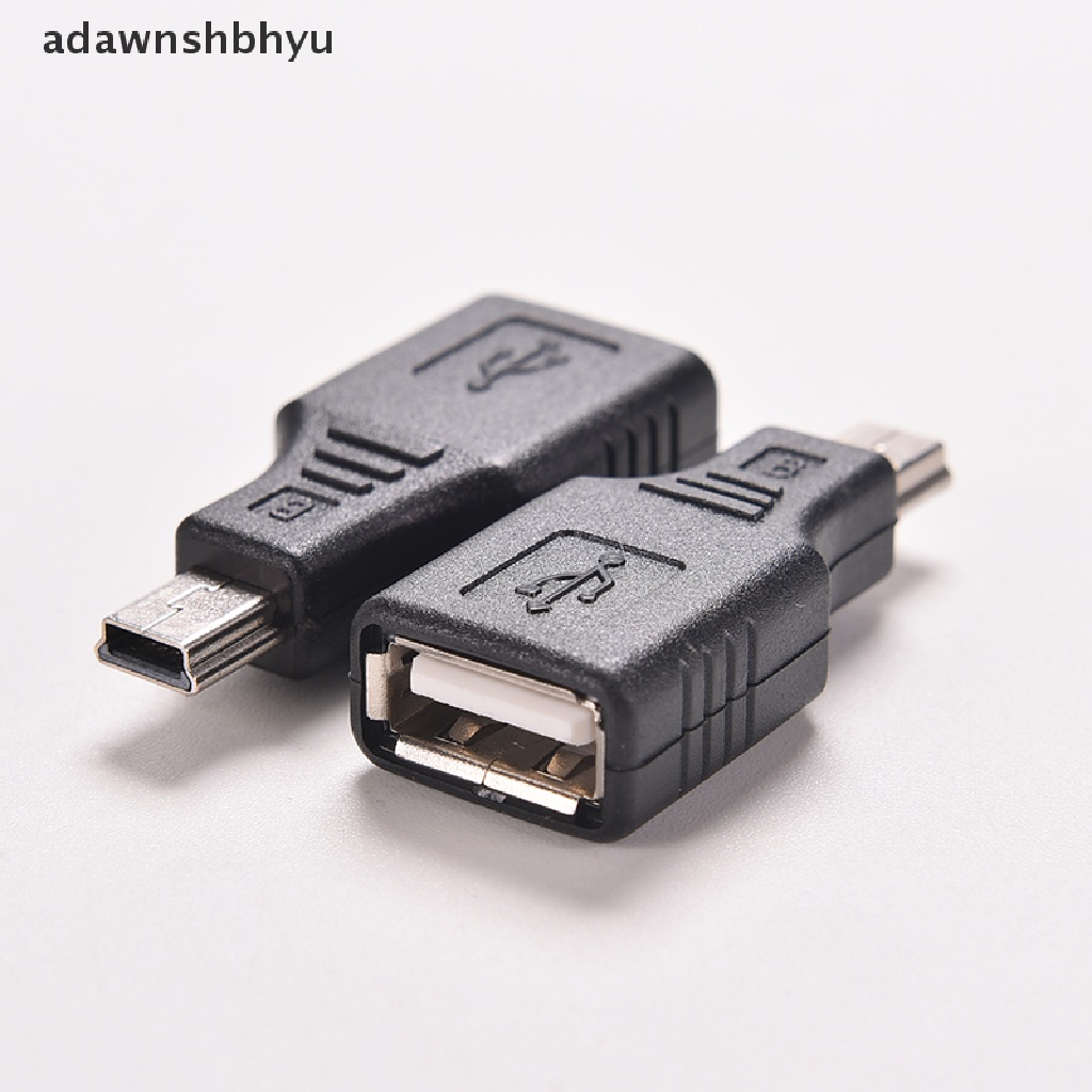 Adawnshbhyu Network USB 2.0 A Female to Mini USB B 5pin Male Cord Kabel Hub Adapter