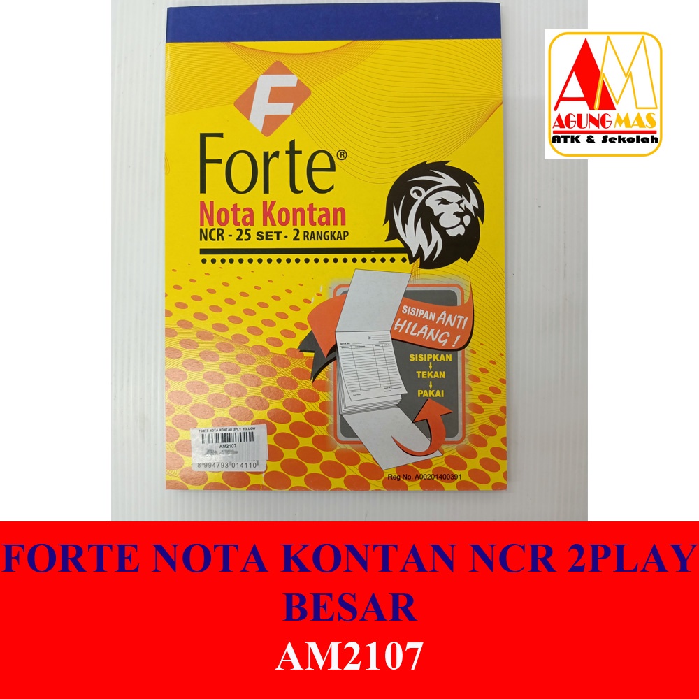 

FORTE NOTA KONTAN NCR 2PLAY BESAR