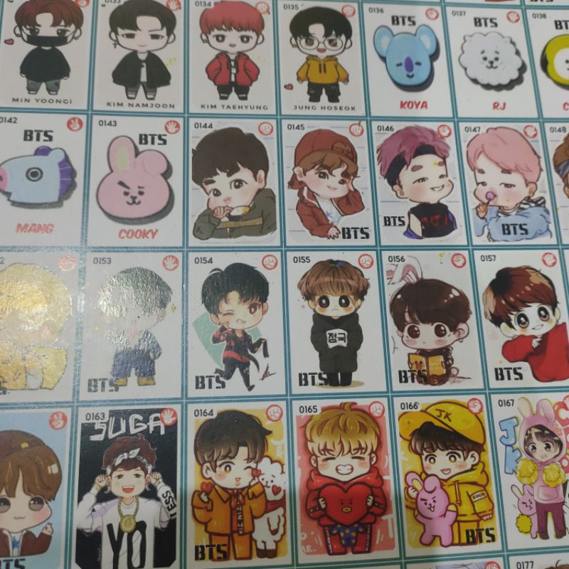 gambar poster adu gepok isi 100   / mainan kartu / mainan anak murah  / kartu gepok / umbul umbulan-Bts