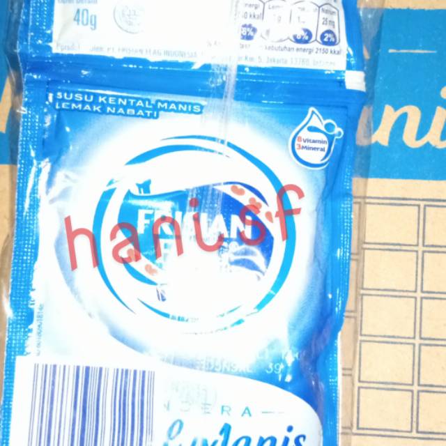 

Susu kental manis putih Frisian flag