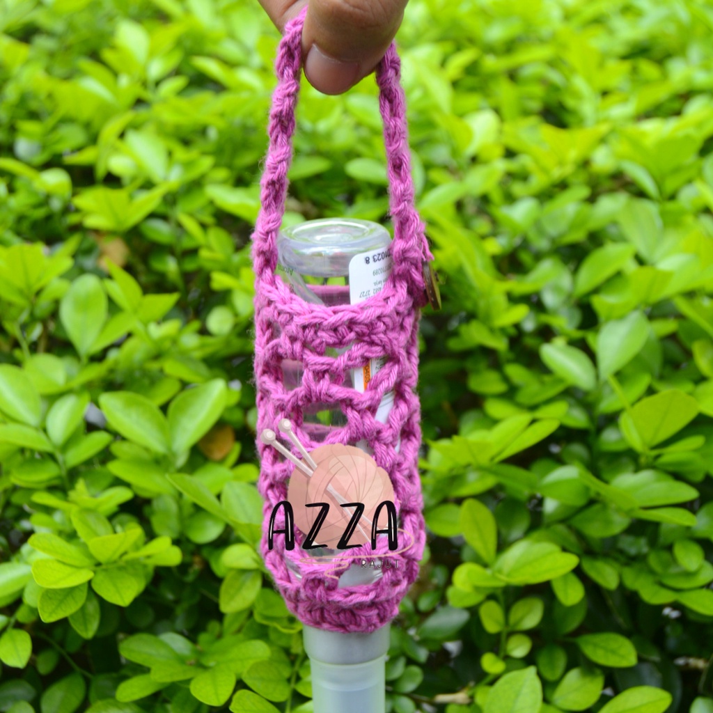 holder hand sanitizer rajut / gantungan hand sanitizer rajut