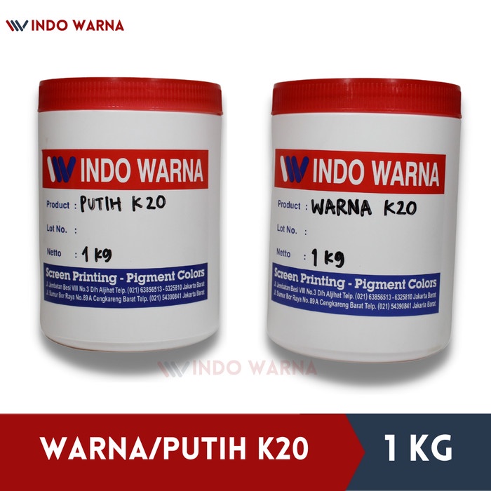 

air-cat- cat sablon / pasta sablon rubber - warna/white k20 - putih -cat-air.