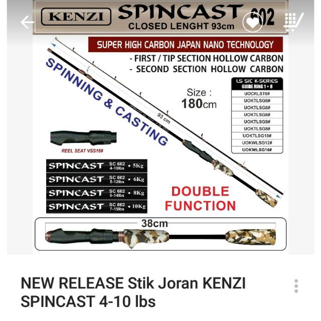 Joran kenzi spin cast 180 cm