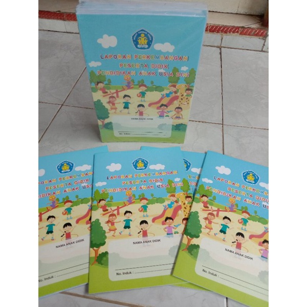 Jual Buku Raport Paud Besar B5 Dan Besar A4 Kurikulum Nasional Edisi ...