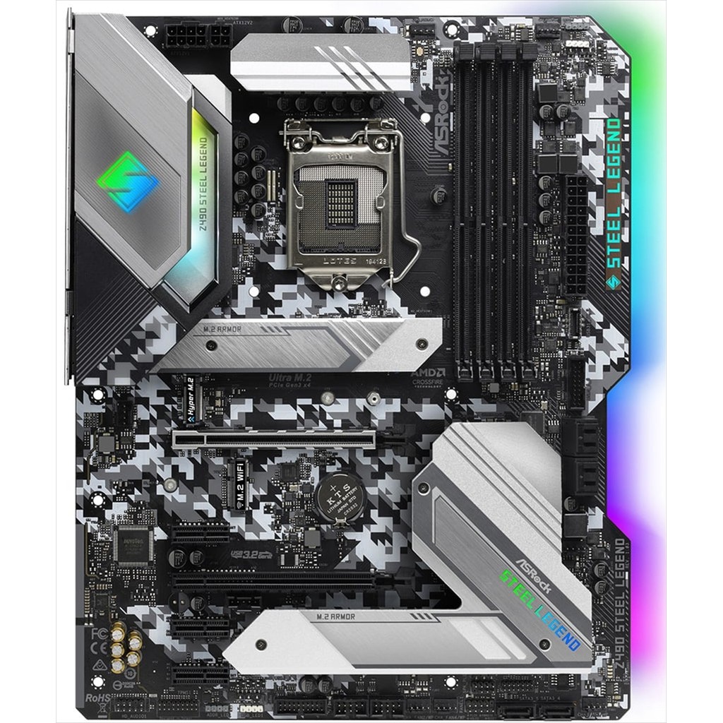 MOTHERBOARD ASROCK-CHIPSET INTEL Z490 STELL LEGEND SOCKET 1200