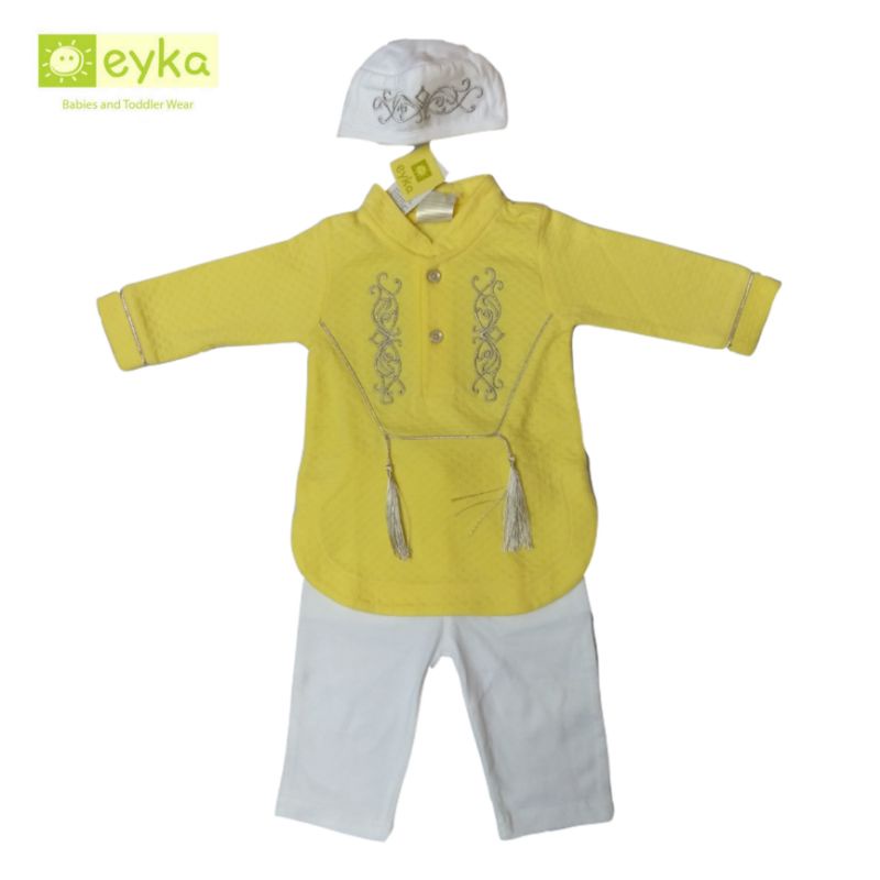BARU Koko Bayi Anak Eyka Ori Bordir Murah Koko Pakistan Anak Baju Muslim Anak Setelan Baju Anak Cowo