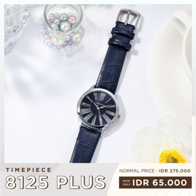 PROMO Jam Tangan wanita 8125 PLUS JIMSHONEY ORIGINAL FREE BOX SERTIFIKAT ANTIAIR REALPIC COD