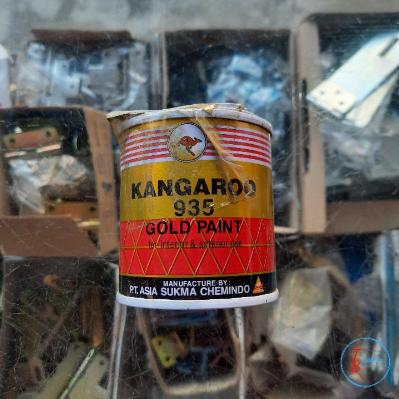 

Cat Besi Warna Emas KANGAROO Gold 935 (100 gram) / Cat Besi warna Gold
