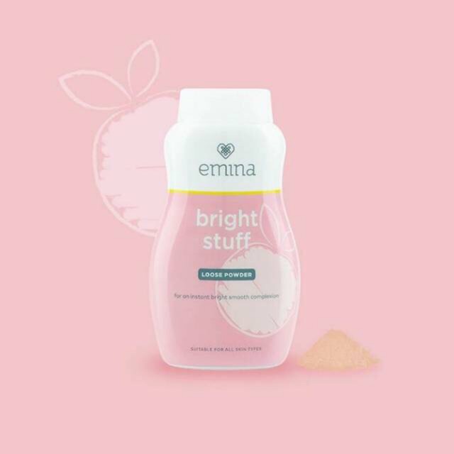 `ღ´ PHINKL `ღ´ ╰☆☆ 𝔢мιℕά ☆☆╮ Emina bright stuff powder tabur loose powder mencerahkan kulit