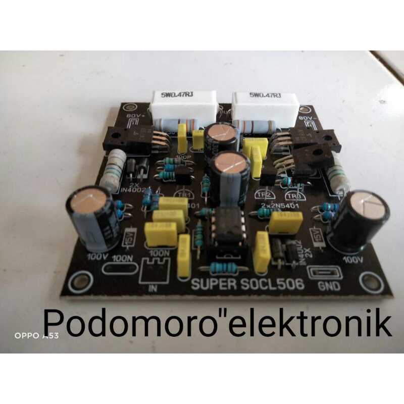 kit driver socl 506 pcb fr1 kualitas terbaik komponen metal taiwan